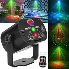 Load image into Gallery viewer, Mini RGB Disco Light DJ LED Laser Stage Projector red blue green Lamp USB Rechargeable Wedding Birthday Party DJ Lamp