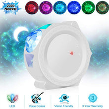 Load image into Gallery viewer, Colorful Starry Sky Galaxy Projector Blueteeth USB Voice Control Music Player LED Night Light USB Charging Projection Lamp Gift
