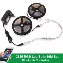 Load image into Gallery viewer, 12V DC Bluetooth LED lamp Strip 2835 SMD RGB Tape LED Under Cabinet light Living Room Bedroom Backlight Closet Kitchen lighting