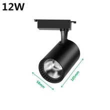 Load image into Gallery viewer, LED Track Light 12W 20W 30W COB Track Lights Rail Spotlight Lamp Aluminum Track Rail Fixture Shop Window display lighting 220V
