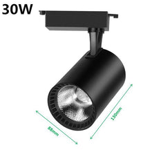 Load image into Gallery viewer, LED Track Light 12W 20W 30W COB Track Lights Rail Spotlight Lamp Aluminum Track Rail Fixture Shop Window display lighting 220V
