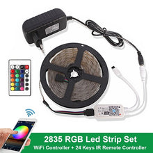 Load image into Gallery viewer, 12V DC Bluetooth LED lamp Strip 2835 SMD RGB Tape LED Under Cabinet light Living Room Bedroom Backlight Closet Kitchen lighting
